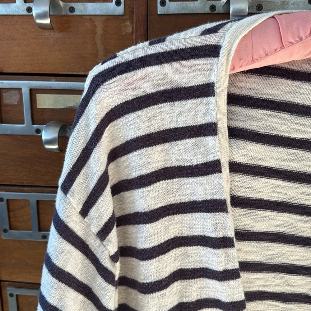 Madewell Plus Size Open Drape Cardigan Striped Sweater Size 2X - Picture 4 of 8